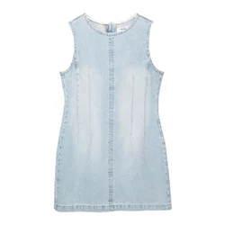 Pull&Bear Obleka moder denim