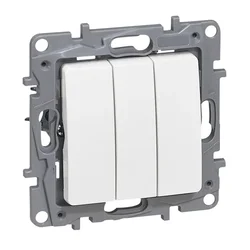 764X03 NILOE TROJNO STIKALO 1P/10A/250V BELO LE764X03