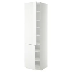 METOD Visoki element s policama/2 vrata, bela/Ringhult bela, 60x60x220 cm