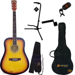 IvanS guitar AD-10 Sunburst SET set akustična gitara