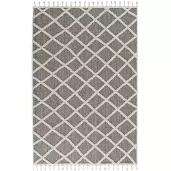 Conceptum Hypnose Tepih Bukle 1409, 120x500 cm, Sivo-beli