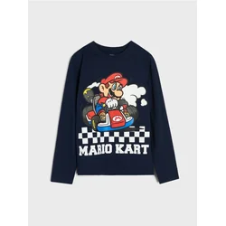 Sinsay - Majica dugih rukava Super Mario - mornarsko