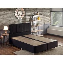 Hanah Home Osnova za krevet sa uzglavljem Ela, 180x100x200 cm, Crna