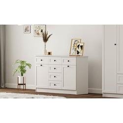 Hanah Home Komoda Rb-168-04-001, 130x85x43 cm, Bela