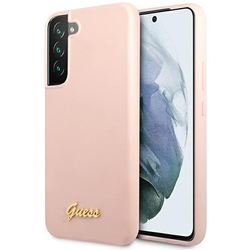 Guess GUHCS22MLSLMGPP S22+ S906 pink hardcase Silicone Script Metal Logo (GUHCS22MLSLMGPP)