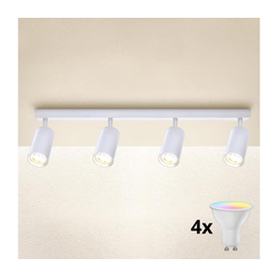 Brilagi - LED RGBW prigušiva spot svetiljka SELE 4xGU10/6W/230V bela