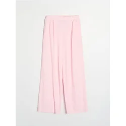 Sinsay - Široke pantalone sa mešavinom lana - pastelno roze