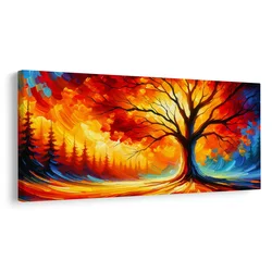 Slika jesensko drevo življenja - 80x40