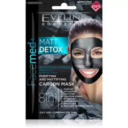 EVELINE - FACEMED - MATT DETOX 8u1 MASKA ZA ČIŠĆENJE LICA 2X5ML