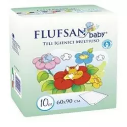 Flufsan baby nepromočivi podmetač 60 x 90 cm 10 komada ( 0310011 )