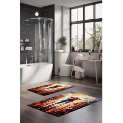 Lessentiel Maison Set prostirki za kupatilo CT-5116, 2 Komada, Šarena