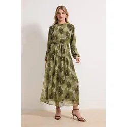 Trendyol Modest Ženska haljina Tctss26Eb00027, Zelena