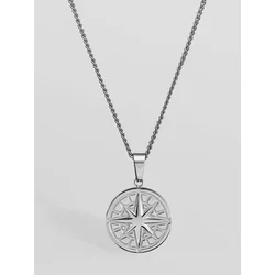 Northern Legacy Compas 2.0 60cm Necklace Jewellery silver toned