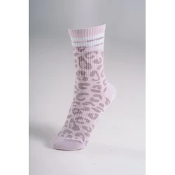 NEBBIA PRIMAL 106 Crew nogavice, pink leopard (EU 39-42)