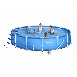 BESTWAY bazen Steel Pool okrogel, 457x91 cm