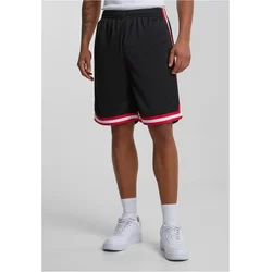 Stripes Mesh Shorts blkredwht