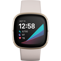 Fitbit Sense moonwhite/softgold