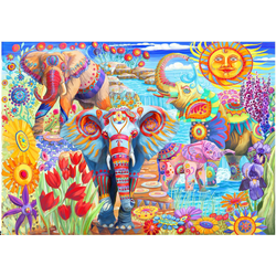 BlueBird - Puzzle Elephants in the Garden 2000 - 2 000 kosov