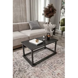 Hanah Home Klub sto Hole Rect, 70x38x42 cm, Crni