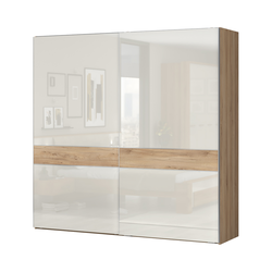 JELA KLIZNI PLAKAR PK231/GL - kolekcija Gala - Pacifik orah/Bež Lak - 230x224x61 cm