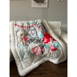 Set Jorgan, čaršaf i dve jastučnice za devojčice, 155x215cm, Beli