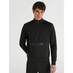Moški pulover HMLLOTON ZIP NK SWEATSHIRT