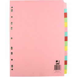Pregradni karton - register barvni A4 15-delni KF01516