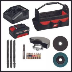 Komplet baterijskega orodja Einhell TE-TK 18/3 Li Kit (JS+CD+AG).