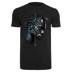 Black T-shirt with butterfly effect