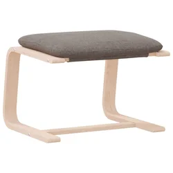 Vidaxl Stolček za noge taupe 51x41x40 cm blago