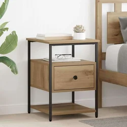 Noćni ormar s ladicama 2 pcs Umjetnički hrast 40 x 42 x 56 cm