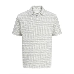 JACK & JONES Majica JPRBLAELI siva / naravno bela