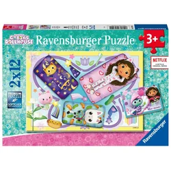 Ravensburger - Puzzle 2x12 Gabina mačja hiša - 40 - 99 kosov