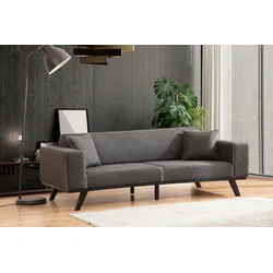 Atelier del Sofa Trosed na razvlačenje Leon 92x77x222cm Antracit