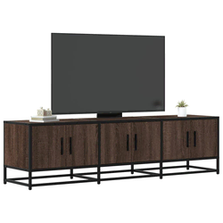 TV ormarić smeđi hrast 150x35x41 cm Konstruirano drvo i metal