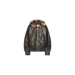 Bershka Prehodna jakna temno rjava