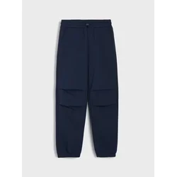 Sinsay - Dres pantalone parachute sa elastičnim pojasom i šniranjem u struku - mornarsko