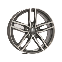 Alutec alu platišča A17 5x108 ET52,5 7,5x17 Ikenu spredaj polirana 63,4