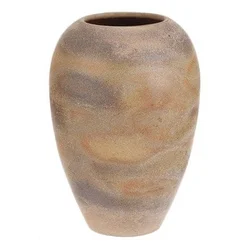 Autronic Keramična vaza Ceramic vase - height 33 cm, rounded, beige-grey (VZ9211-M)