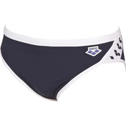 Arena icons swim brief solid navy/white s - uk32