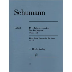 SCHUMANN: THREE piano SONATAS OP.118 NOTE