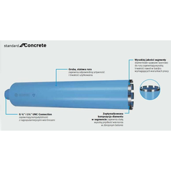 BOSCH Standard for Concrete dijamantska kruna za bušenje 2608601739, 82 mm, 450 mm, 7, 10 mm
