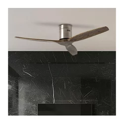 ZEVENTI - Plafonski ventilator SPELLO Wi-Fi Tuya hrom/hrast + daljinski upravljač