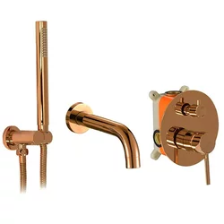 Skrita kopalniška armatura Rea Lungo Copper + Box