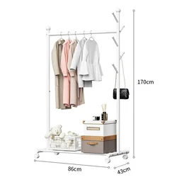 QIAONAMEI Stalak za odeću, 86cm, Beli