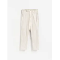 Reserved - Chino slim pantalone s mešavinom lana