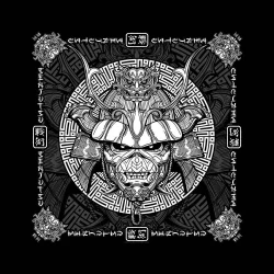 Iron Maiden Šal Senjutsu Samurai Eddie Black