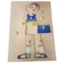 Dečak Telo Puzle – Edukativna Slagalica za Decu