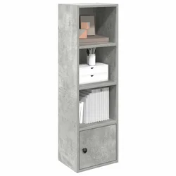 Regal za knjige boja betona 31x24x102 cm konstruirano drvo