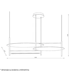 SOLEA 28 LUSTER 34W 3000/4000/6000K BELA/PLAVA